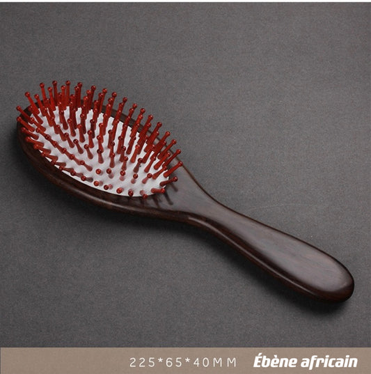 BB Brosse à cheveux naturel en bois de Ébène africain massage la tête peigne/ Cadeau femme / Cadeau fille / Fête des mères